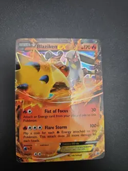 Pokemon TCG Blaziken-EX XY Black Star Promos Holo Card XY54 NM - Image 1