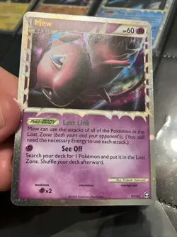 Pokemon Mew Prime Holo Card HGSS Triumphant 97/102 Beautiful Near Mint - Image 1