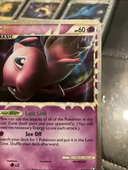 Pokemon Mew Prime Holo Card HGSS Triumphant 97/102 Beautiful Near Mint - Image 3