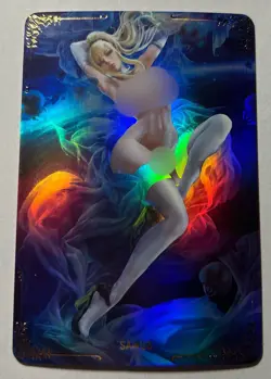 SEXY HEROINE WAIFU Samus METROID ACG PREMIUM HOLOFOIL CARD NM - Image 1
