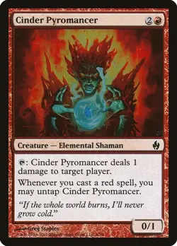 Cinder Pyromancer - Premium Deck Series: Fire and Lightning - MTG - LP --- FOIL - Image 1