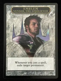 1x MTG Emblem - Venser, the Sojourner - Duel Decks: Venser vs. Koth (DDI) #E1 - Image 1