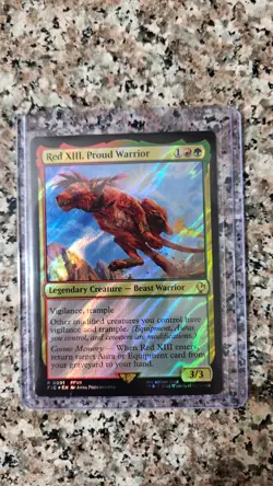 Red XIII, Proud Warrior (Surge Foil) Commander: Final Fantasy Foil - Image 1
