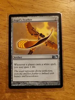 Angel's Feather - Core Set 2012 M12 - MTG Magic - Uncommon - Artifact - Image 1
