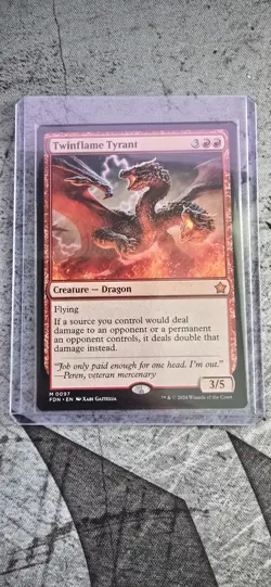 Magic: The Gathering - Foundation - Twinflame Tyrant 0097 Mythic Rare - NM - Image 3