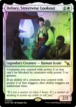 Delney, Streetwise Lookout *FOIL* - NM - Magic The Gathering - MTG - Image 1