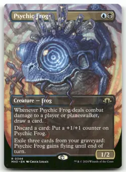 Psychic Frog (Borderless) #344 MTG Modern Horizons 3 NM X1 - Image 1