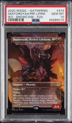 2020 MTG IKORIA: LAIR OF BEHEMOTHS SC-FOIL DESTOROYAH, PERFECT LIFEFORM PSA 10 - Image 1