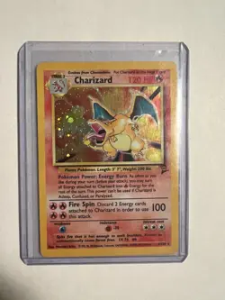2000 Pokemon Base Set 2 II Charizard 4/130 Holo Foil Unlimited WOTC - Image 1