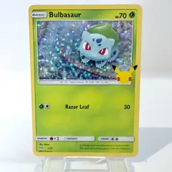 Pokemon TCG Bulbasaur 1/25 Holo McDonald’s Promo 25th Anniversary 2021 NM - Image 1