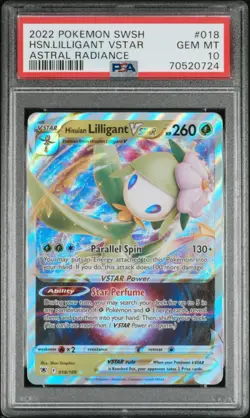 Pokemon! PSA 10 Hisuian Lilligant VSTAR 018/189 - Astral Radiance - Gem Mint - Image 1