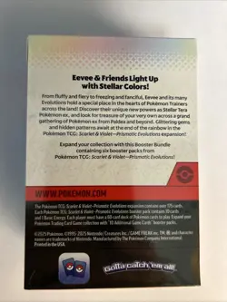 Pokemon TCG Prismatic Evolutions Booster Bundle NEW SEALED 6 Packs - Image 3