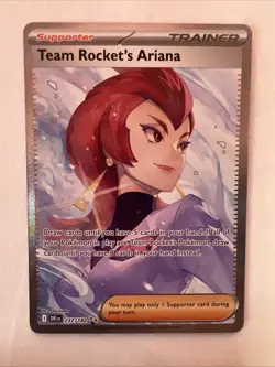 Team Rockets Ariana 237/182 SPECIAL ILLUSTRATION RARE Pokemon Destined Rivals NM - Image 1