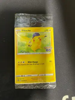 Pokemon GO TCG Sword & Shield Promo Pikachu 028/078 Holofoil Sealed Authentic - Image 1