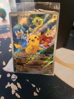 Pikachu 027 Black Star Holo Promo Scarlet & Violet Paldea Evolved Pokemon TCG - Image 1