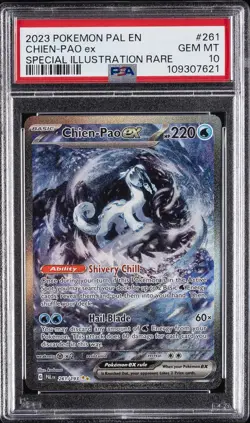 2023 POKEMON PAL EN-PALDEA EVOLVED SPECIAL ILLUSTRATION RARE CHIEN-PAO EX PSA 10 - Image 1