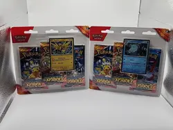 Pokemon Surging Sparks 3 Pack Blisters [Zapdos & Quagsire] - Set of 2 - Sealed - Image 5