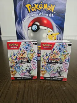 Pokemon TCG Prismatic Evolutions Booster Bundles. Lot Of 2. New. Sealed. - Image 1