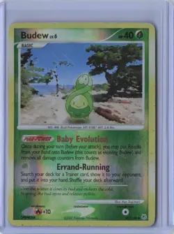 Pokemon Budew 43/130 Diamond and Pearl Reverse Holo Light Play MP - Image 1