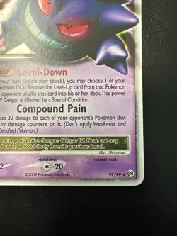 2009 POKEMON PLATINUM ARCEUS #97 GENGAR LV.X-HOLO Near Mint NM - Image 5