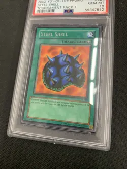 2002 YU-GI-OH! PROMO TP1-TOURNAMENT PACK 1 #007 STEEL SHELL PSA 10 - Image 4