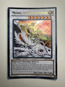 YuGiOh Michael, the Arch-Lightsworn SDLI-EN036 Ultra Rare 1st Edition - LP - Image 1