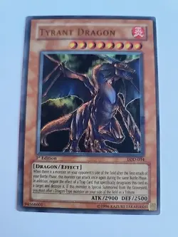 Yugioh Tyrant Dragon LOD-034 1st Edition #Y27 - Image 1