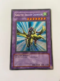 Gaia the Dragon Champion LOB-125 - MP - The Legend of Blue Eyes - OG Print - Image 1