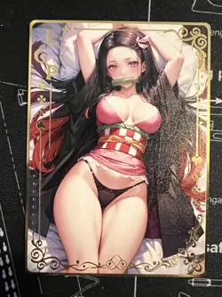 Sexy Anime Waifu Gold Goddess Story Metal Card - Image 1