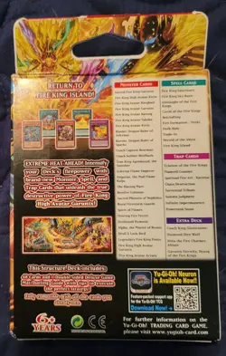 YU-GI-OH Fire Kings Strucure Deck W/ 2 Spell Ruler Pack Of 9 Cards Ea. - Image 3