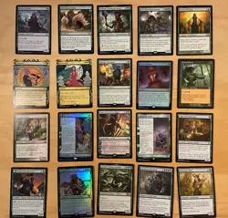 Magic The Gathering Lot Of 20 Green Cards Including Rares and Mythics NM - Image 1