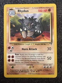 Rhydon 35/110 Rare Pokemon Card Lightly Played - Image 1