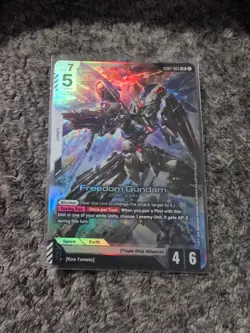 Justice Gundam GD01-066 LR Gundam Card Game Newtype Rising Foil - Image 1