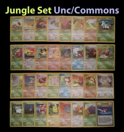 Complete Pokemon Uncommon/Common Jungle Card Set - Exc/NM/MINT - Image 1