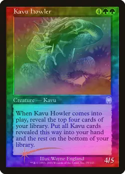Kavu Howler FOIL Apocalypse PLD Green Uncommon MAGIC GATHERING CARD ABUGames - Image 1