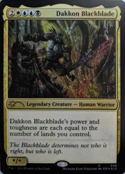 Dakkon Blackblade -Foil Near Mint MTG Secret Lair - Image 1