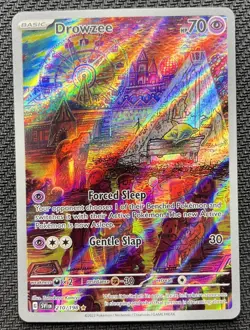 Drowzee AR 210/198 Sv01: Scarlet & Violet Base Set Holo Pokemon Card 2023 SV1 EN - Image 1