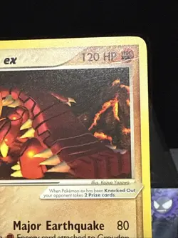 Pokemon Card Groudon Ex Non Holo Nintendo Black Star Promo Light Play - Image 2