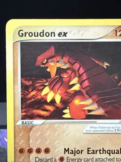 Pokemon Card Groudon Ex Non Holo Nintendo Black Star Promo Light Play - Image 3