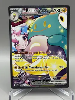 Iono's Bellibolt EX Sir 183/159 SV09 Holo Pokemon TCG Card Journey Together 🔥📈 - Image 1