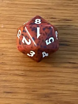 MTG - Magic the Gathering - 2001 Deckmasters - Spindown D20 Dice Die - Red - Image 2