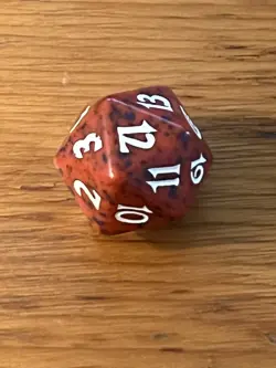 MTG - Magic the Gathering - 2001 Deckmasters - Spindown D20 Dice Die - Red - Image 4