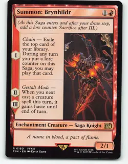 Summon: Brynhildr #160 Magic The Gathering FINAL FANTASY - Image 1