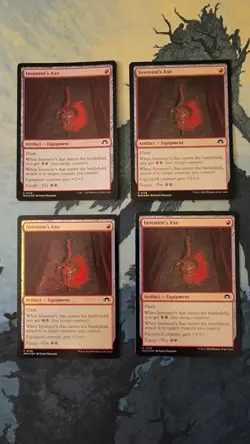 MTG MH3 Inventor's Axe Foil Playset x4 NM - Image 1