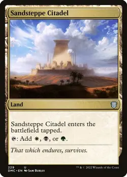 NM Sandsteppe Citadel, MTG, Dominaria United, Magic the Gathering, 229 - Image 1