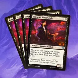 4x Vengeful Bloodwitch 0076 FDN Foundations MTG Commander Vampire Edgar Markov - Image 1