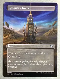 MTG / Reliquary Tower / CMM / #663 / Regular (Borderless) / Uncommon / NM - Image 1