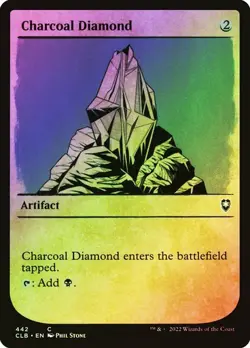 NM Showcase Foil Charcoal Diamond, MTG, Baldur's Gate, Magic the Gathering, 442 - Image 1