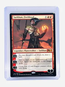 Magic The Gathering Sarkhan, Fireblood Core Set 2019 Regular MT/NM - Image 1