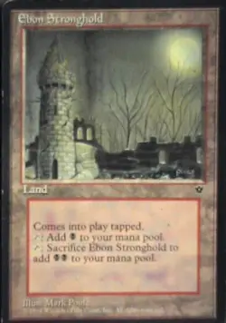Ebon Stronghold - Fallen Empires: #95, Magic: The Gathering Mp R37 - Image 1